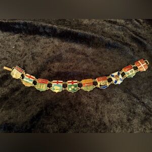 Canadian Heraldic Enamel Bracelet